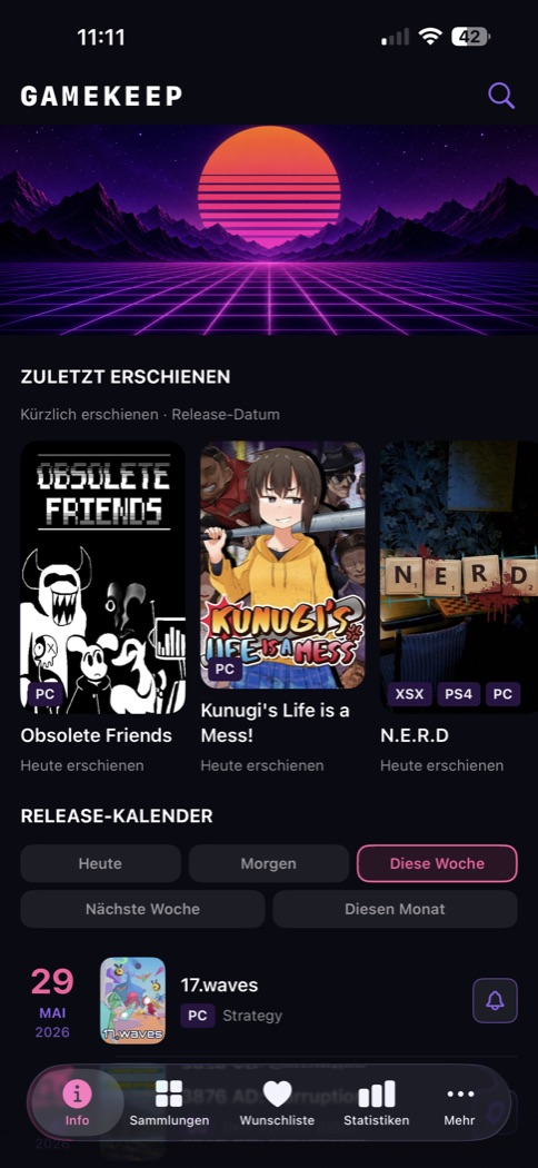 GameKeep — ORGANIZA JUEGOS